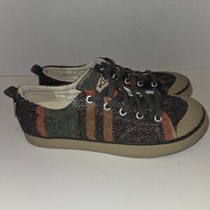 Keen Shoes Womens US 8 Elsa Plaid Wool Flannel Sneakers Multicolor 1017967